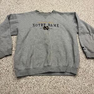 Vintage Puma University of Notre Dame Crewneck Sweatshirt Sz L Collegiate